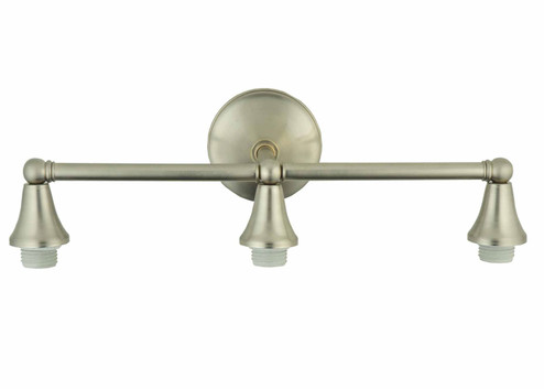 Cone Cap Three Light Wall Sconce Hardware in Brushed Nickel (57|105668)