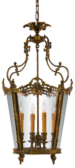 Metropolitan Four Light Foyer Pendant in Oxide Brass (29|N851204-OXB)