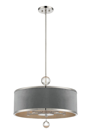 Luxour Five Light Pendant/Semi Flush Mount in Polished Nickel (29|N7325-613)