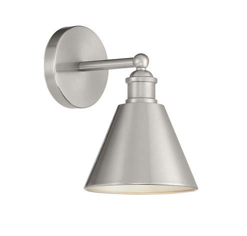 One Light Wall Sconce in Brushed Nickel (446|M90087BN)