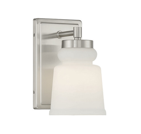 One Light Wall Sconce in Brushed Nickel (446|M90073BN)
