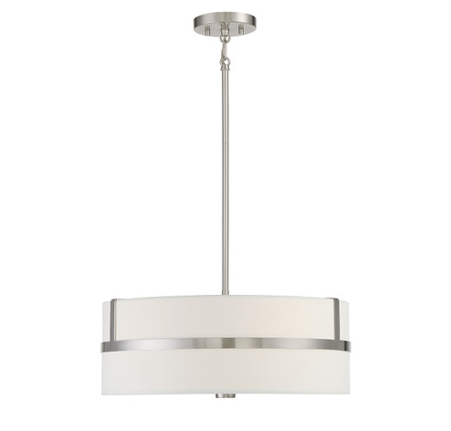 Four Light Pendant in Brushed Nickel (446|M70102BN)