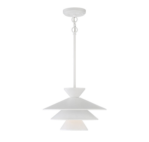 One Light Pendant in White (446|M70096WH)