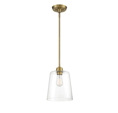 Mpend One Light Pendant in Natural Brass (446|M70081NB)