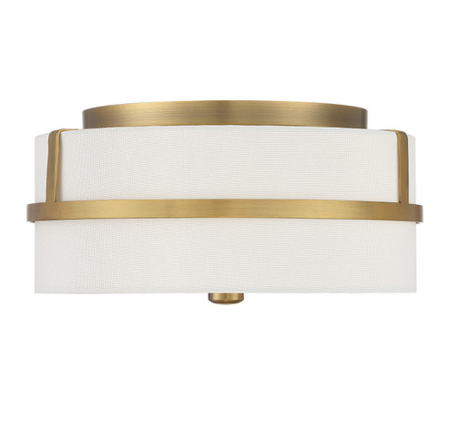 Two Light Flush Mount in Natural Brass (446|M60065NB) Two Light Flush Mount in Natural Brass (446|M60065NB)