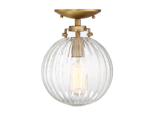 Msemi One Light Semi-Flush Mount in Natural Brass (446|M60056NB)