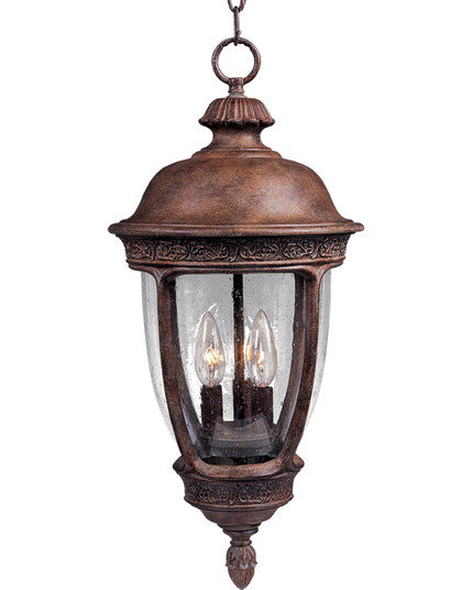 Knob Hill DC Three Light Outdoor Hanging Lantern in Sienna (16|3468CDSE)