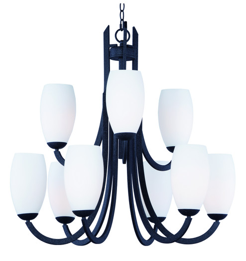 Taylor Nine Light Chandelier in Textured Black (16|21657SWTXB)