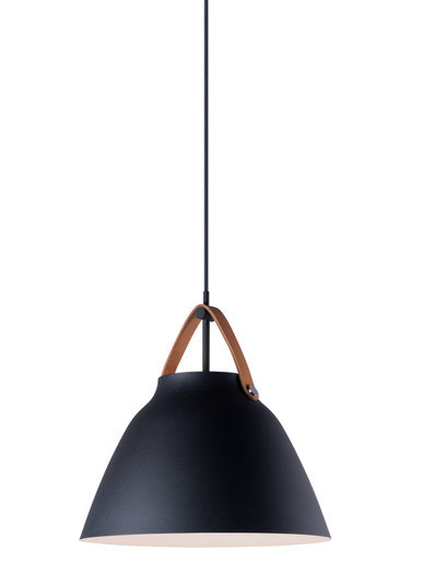 Nordic One Light Pendant in Tan Leather / Black (16|11356TNBK)