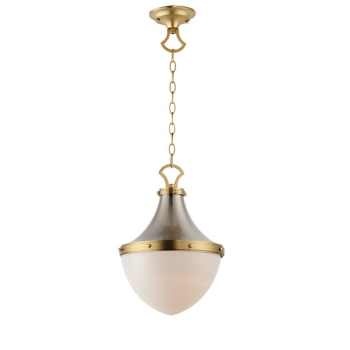 Conrad One Light Pendant in Satin Nickel / Satin Brass (16|10384WTSNSBR)