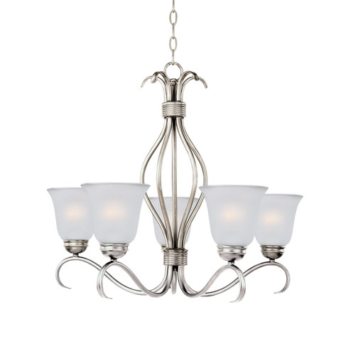 Basix Five Light Chandelier in Satin Nickel (16|10125FTSN)