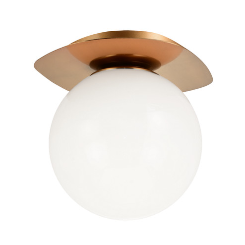 Razz One Light Flush Mount in Aged Gold Brass (423|X15711AGOP)