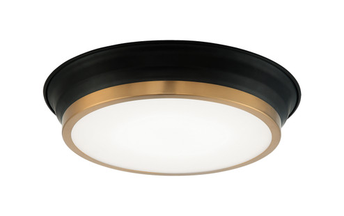 Jaxx One Light Ceiling Mount in Black / Aged Gold Brass (423|M11201BKAG)