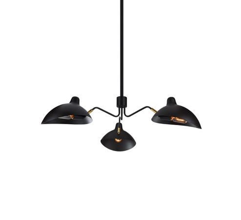 Droid Three Light Pendant in Bronze & Brushed Gold (423|CX57903BZ)