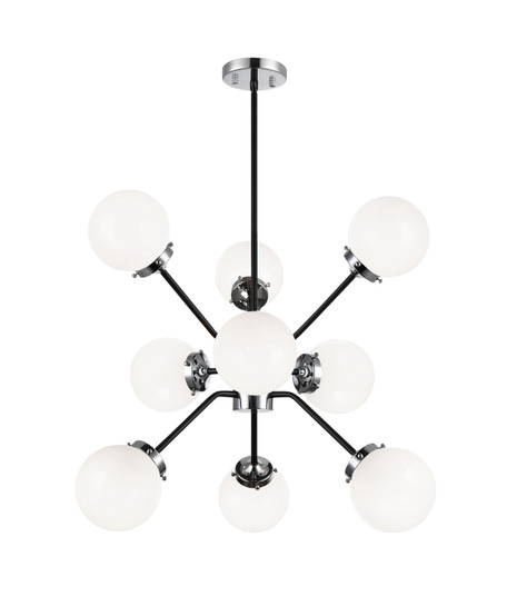 Maru Nine Light Chandelier in Chrome (423|C72309CHOP)