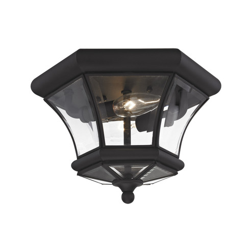 Monterey Two Light Outdoor Ceiling Mount in Black (107|7052-04)