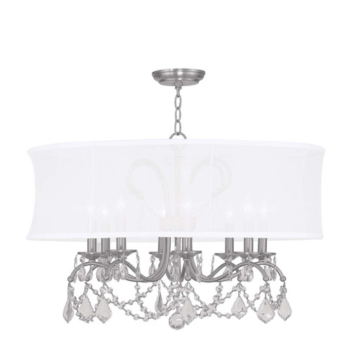 Newcastle Eight Light Chandelier in Brushed Nickel (107|6308-91)