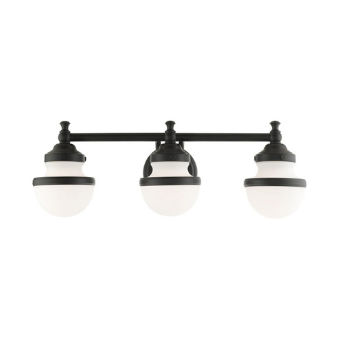 Oldwick Three Light Vanity in Black (107|5713-04)