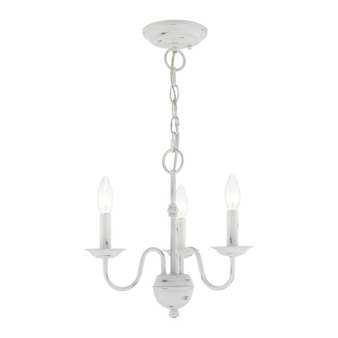 Windsor Three Light Mini Chandelier in Antique White (107|52163-60)