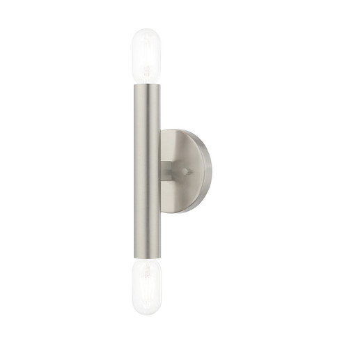 Copenhagen Two Light Wall Sconce in Brushed Nickel (107|51132-91)