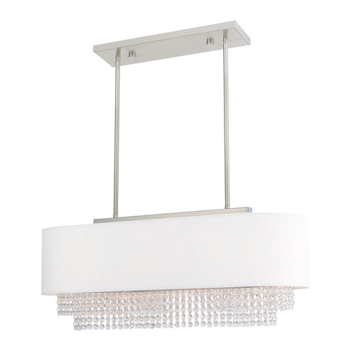 Carlisle Three Light Linear Chandelier in Brushed Nickel (107|51124-91)