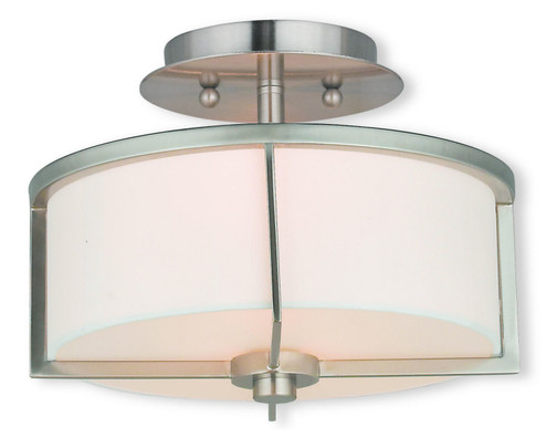 Wesley Two Light Ceiling Mount in Brushed Nickel (107|51072-91)