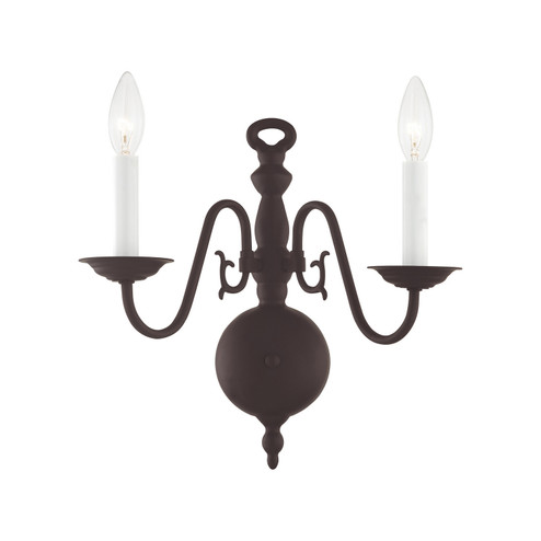 Williamsburgh Two Light Wall Sconce in Bronze (107|5002-07)