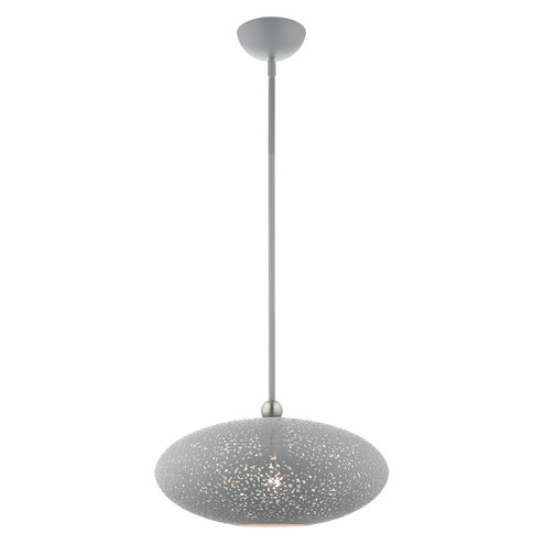 Charlton One Light Pendant in Nordic Gray w/ Brushed Nickels (107|49184-80)