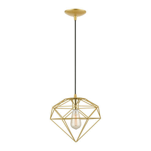 Knox One Light Pendant in Soft Gold w/Polished Brass (107|49152-33)