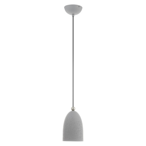 Arlington One Light Pendant in Nordic Gray w/ Brushed Nickels (107|49107-80)