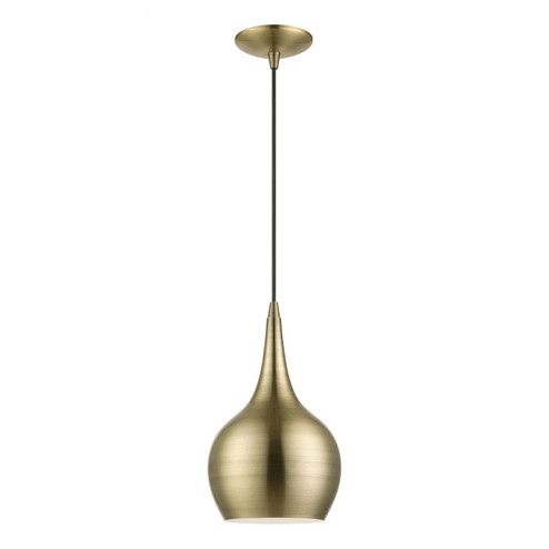 Andes One Light Mini Pendant in Antique Brass (107|49016-01)