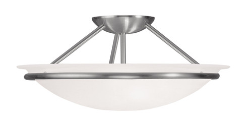 Newburgh Three Light Ceiling Mount in Brushed Nickel (107|4824-91)