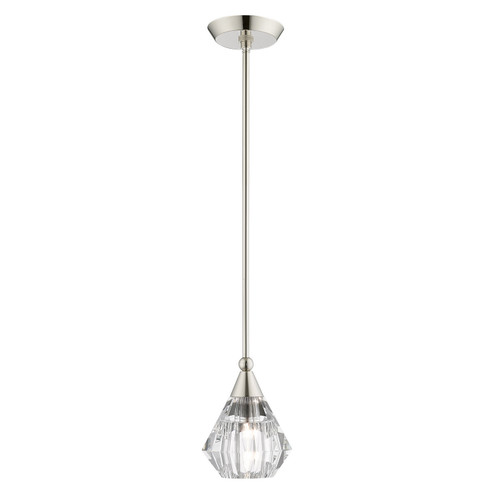 Brussels One Light Pendant in Polished Nickel (107|47071-35)