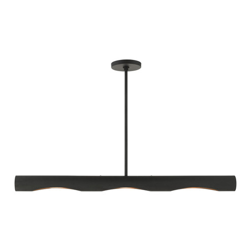 Novato Three Light Linear Chandelier in Black (107|45897-04)