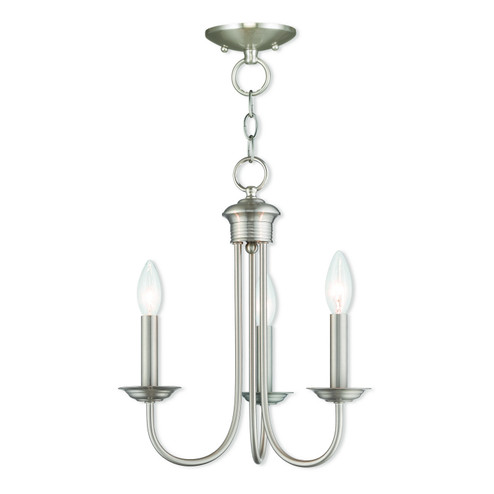 Estate Three Light Mini Chandelier in Brushed Nickel (107|42683-91)