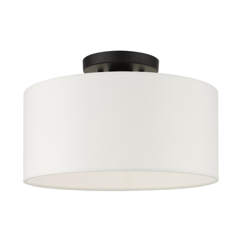 Meridian One Light Semi Flush Mount in Black (107|41097-04)