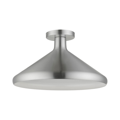 Geneva One Light Semi-Flush Mount in Brushed Aluminum (107|41020-66)