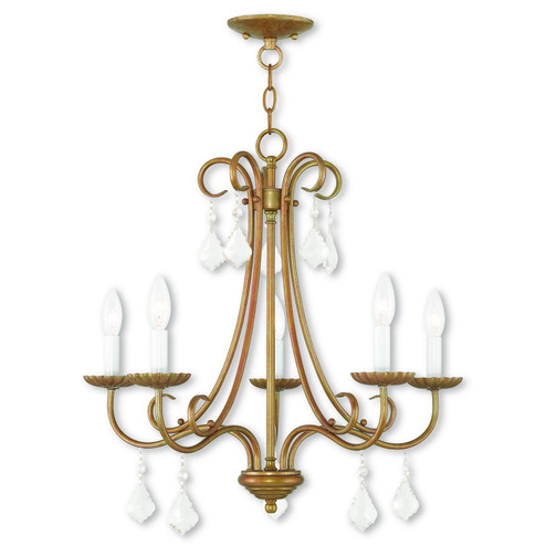 Daphne Five Light Chandelier in Antique Gold Leaf (107|40875-48)