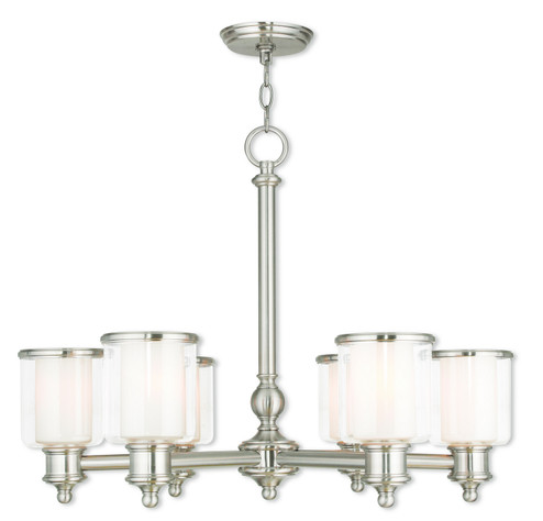 Middlebush Six Light Chandelier in Brushed Nickel (107|40206-91)