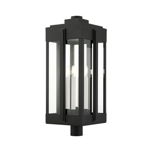 Lexington Four Light Outdoor Post Top Lantern in Black (107|27719-04)
