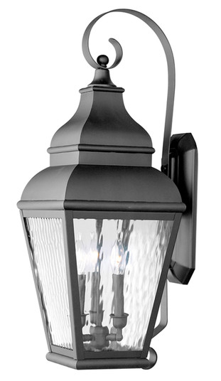 Exeter Three Light Outdoor Wall Lantern in Black (107|2605-04)