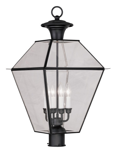 Westover Four Light Outdoor Post Lantern in Black (107|2388-04)