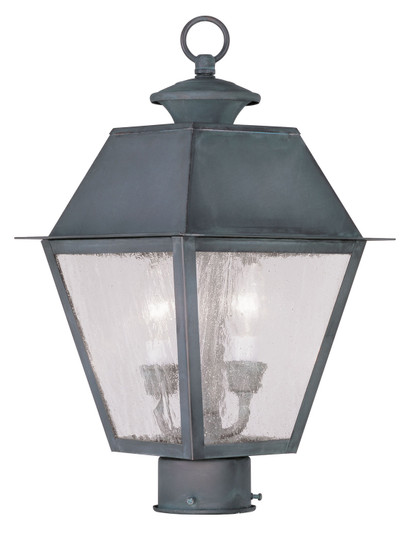 Mansfield Two Light Outdoor Post Lantern in Charcoal (107|2166-61)