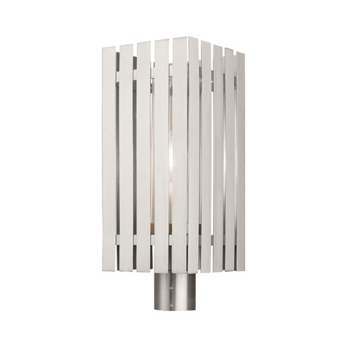 Greenwich One Light Outdoor Post Top Lantern in Brushed Nickel (107|20756-91)