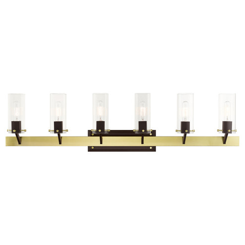 Beckett Six Light Vanity in Satin Brass & Bronze (107|17826-12)