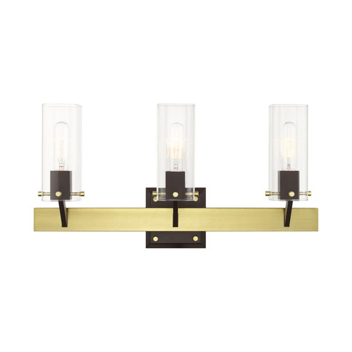 Beckett Three Light Vanity in Satin Brass & Bronze (107|17823-12)