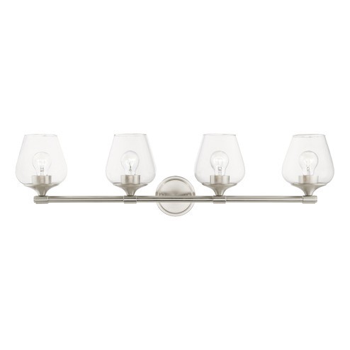 Willow Four Light Vanity Sconce in Brushed Nickel (107|17474-91)