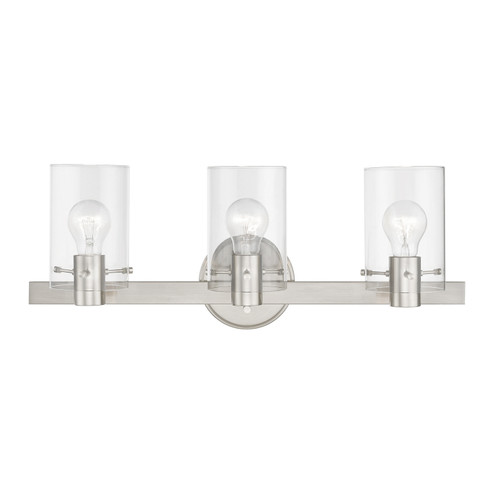 Munich Three Light Vanity Sconce in Brushed Nickel (107|17233-91)