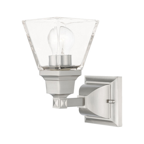 Mission One Light Wall Sconce in Brushed Nickel (107|17171-91)