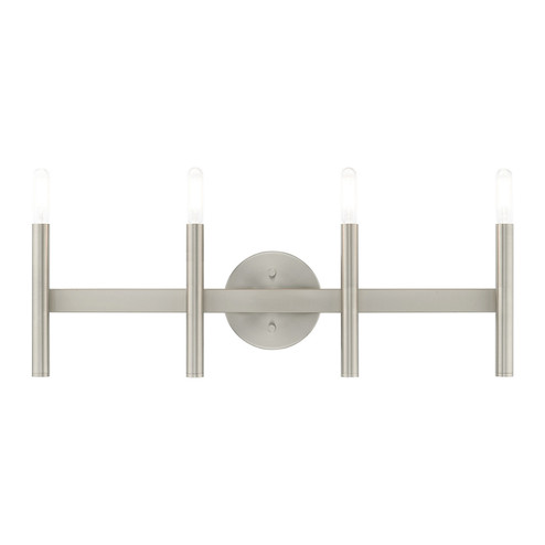 Copenhagen Four Light Bath Vanity in Brushed Nickel (107|10344-91)